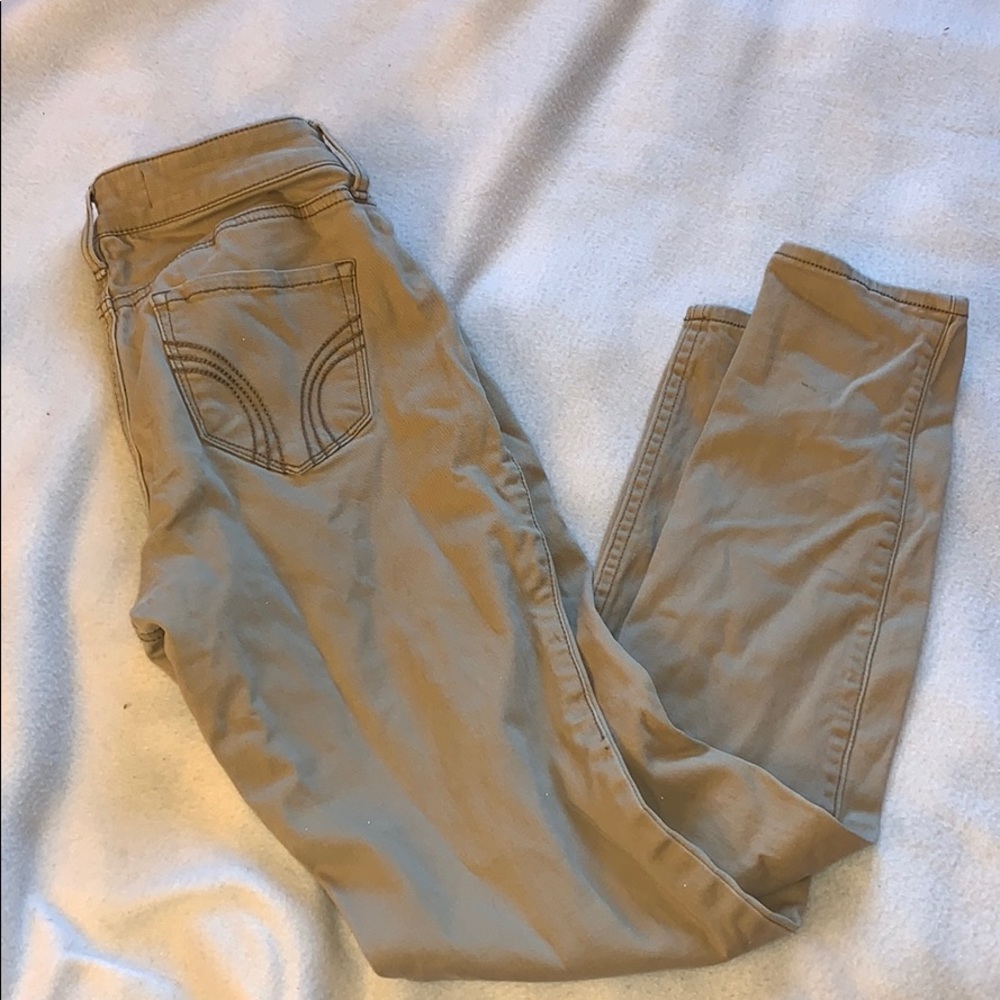 Khaki hollister jeans